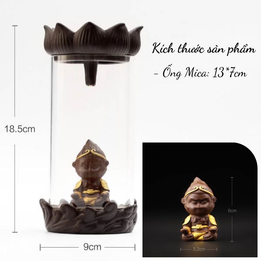 Thác khói trầm hương Mẫu Ngộ Không Ngồi Thiền, Tháp khói trầm hương đẹp