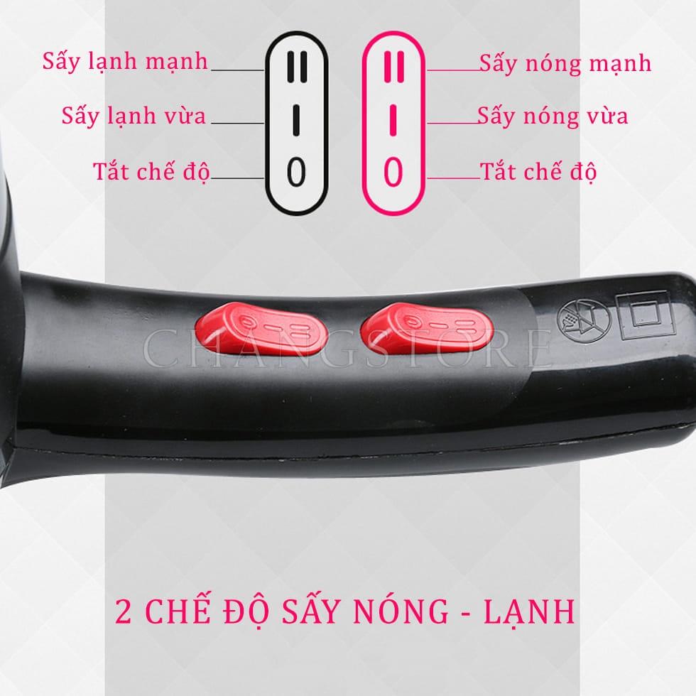 Máy Sấy Tóc Tạo Kiểu Salon 2 Chiều Nóng Lạnh Công Xuất Lớn 3500W Công Nghệ Mới Không Gây Khô Tóc
