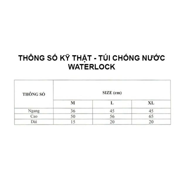 Túi Đi Mưa Chống Nước Cao Cấp, GIÁ SỈ, RANDO Chính Hãng, WATERLOCK Vải Dù Đựng Laptop, Đựng Quần Áo, Đồ Dùng Cá Nhân