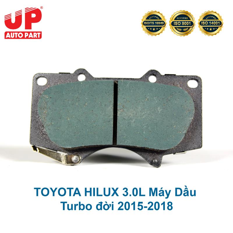 Má phanh bố thắng đĩa trước TOYOTA HILUX 3.0L Máy Dầu Turbo đời 2015-2018