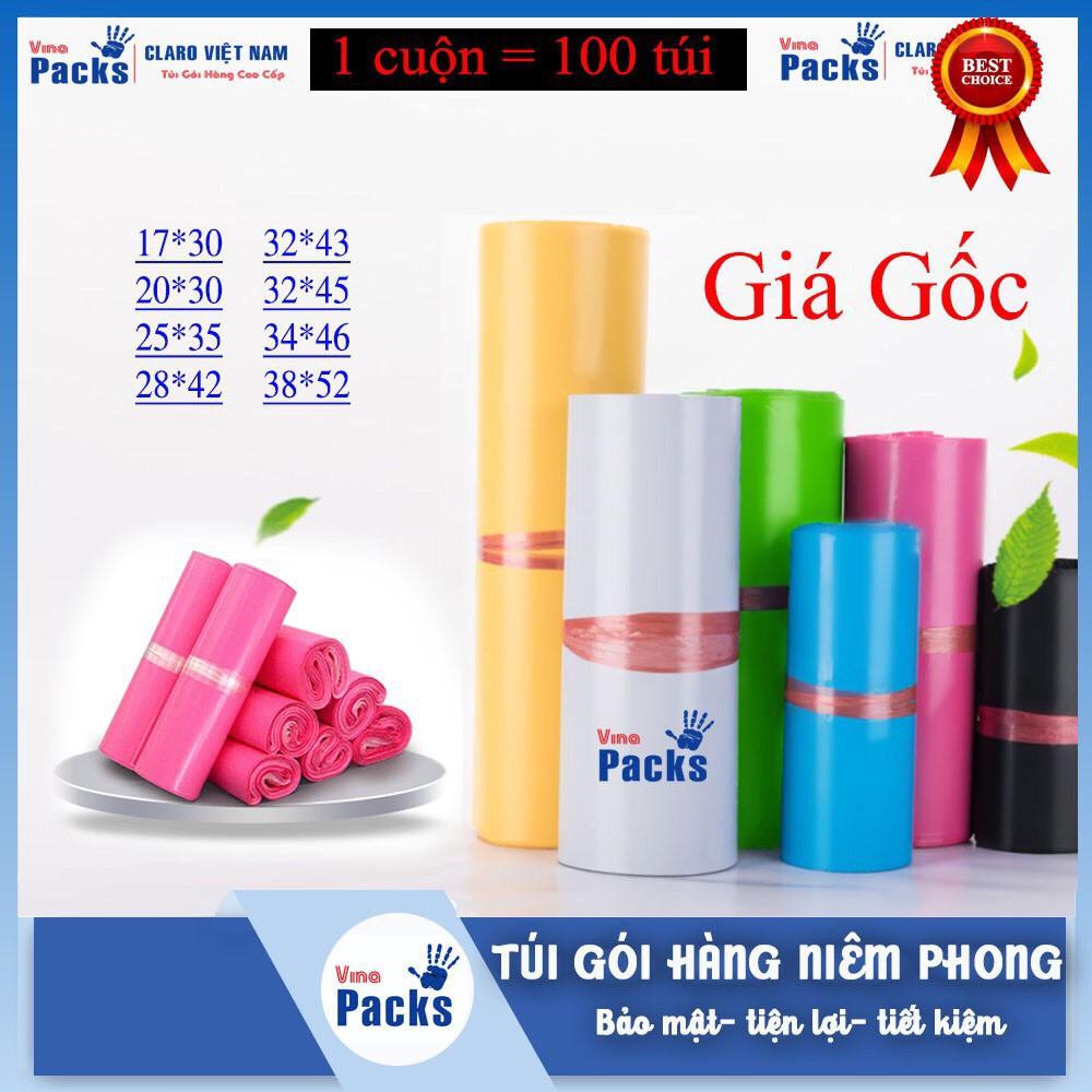 Combo 100 túi gói hàng niêm phong CAO CẤP thông dụng size 32x45cm 38X52cm có sẵn lớp dán tiện lợi