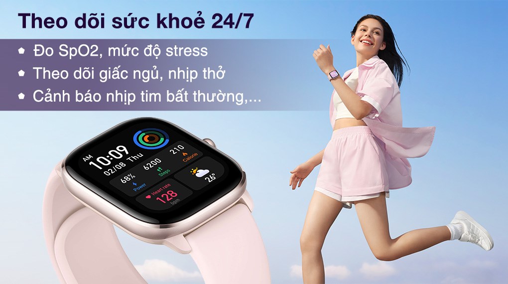 Đồng Hồ Thông Minh Amazfit GTS 4 Mini | Giao Diện Tiếng Việt | Phiên Bản Quốc Tế - Hàng Chính Hãng