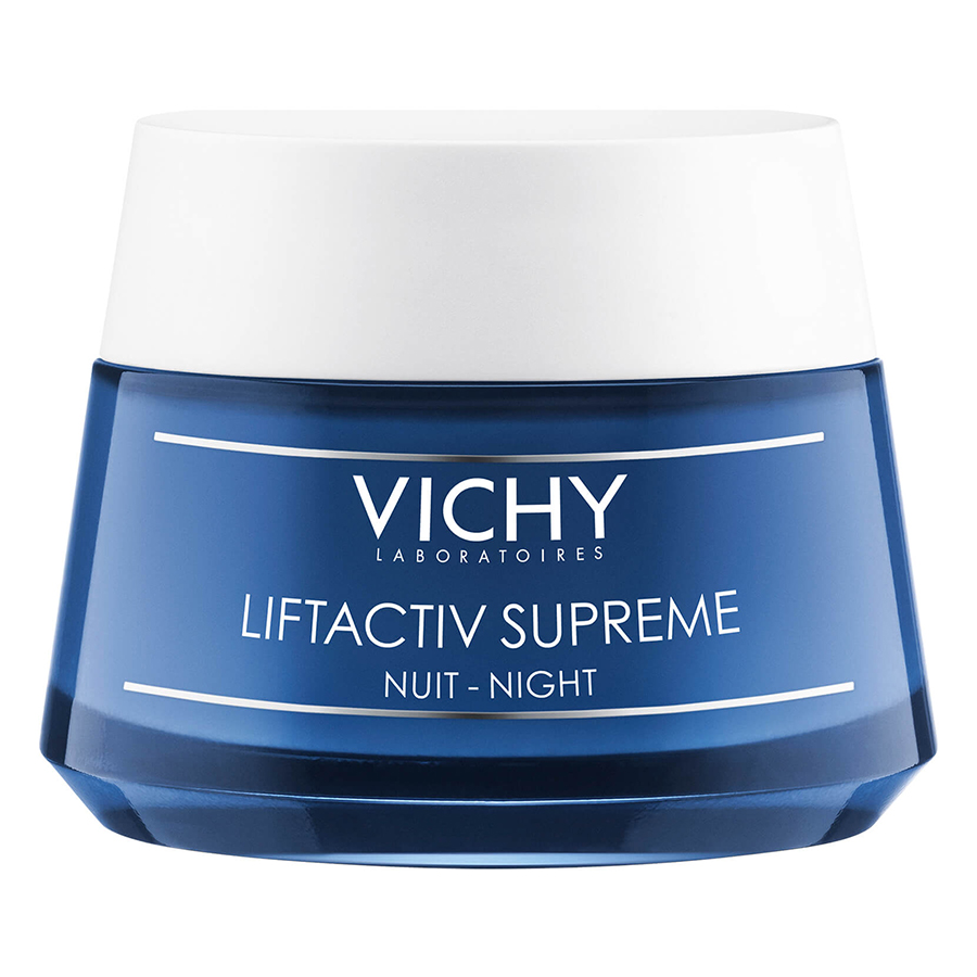 Bộ Chăm Sóc Da Kem Dưỡng Chống Nhăn Và Săn Chắc Da Ban Đêm Vichy Liftactiv Supreme +Nước Khoáng Vichy Mineralizing Water 150Ml