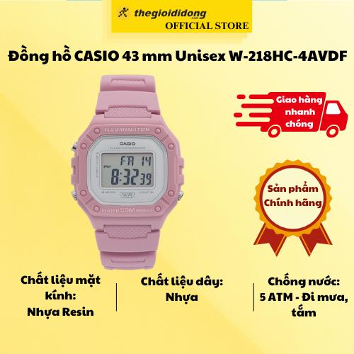 Đồng hồ CASIO 43 mm Unisex W-218HC-4AVDF - Hàng Chính Hãng