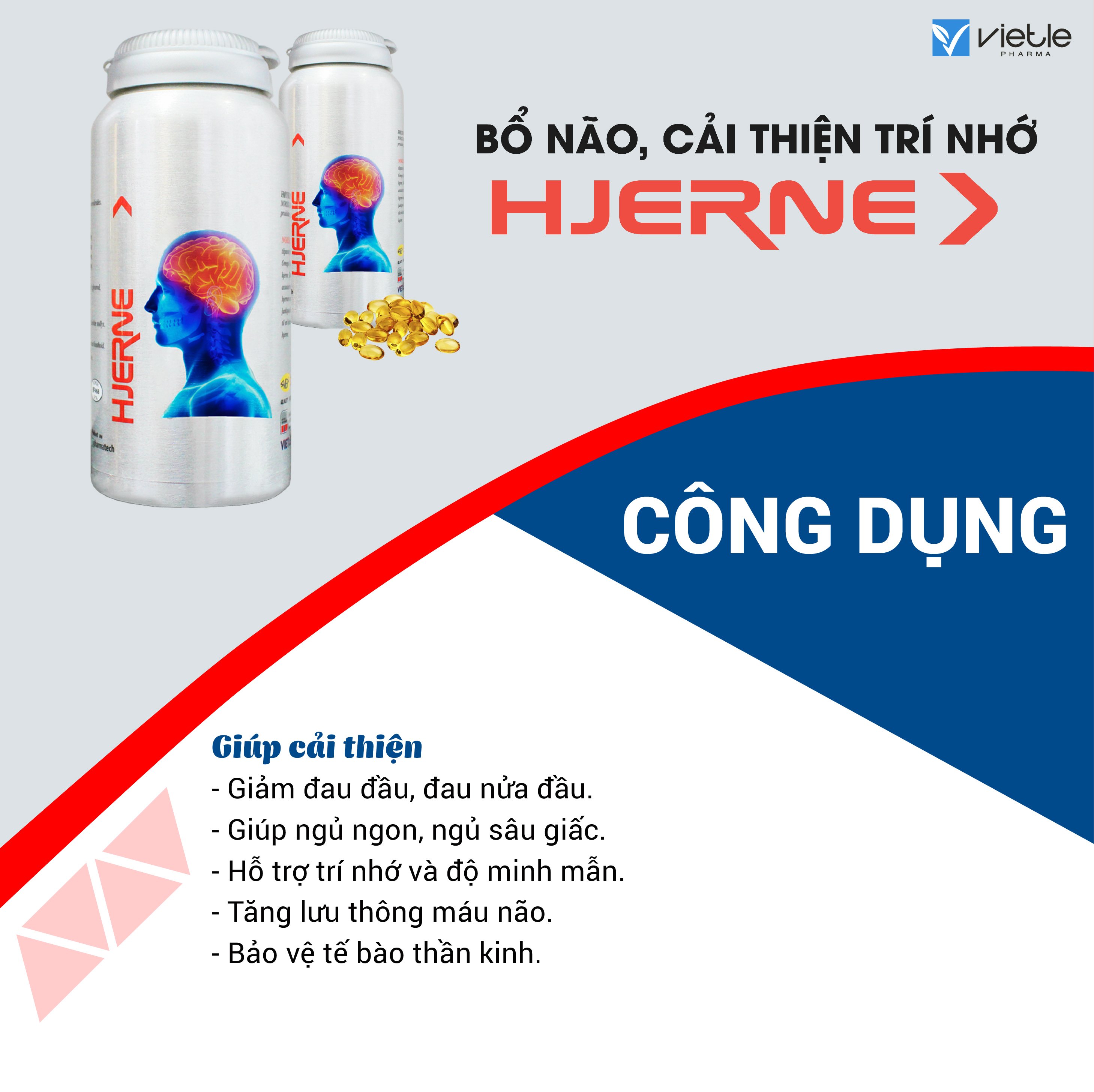 Norsk Omega 3 HJERNE - Bổ não, cải thiện trí nhớ