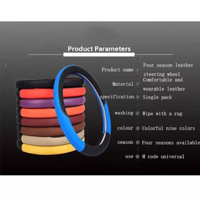 Bọc da vô lăng ô tô thể thao loại tốt bám tay thiết kế đẹp mắt phù hợp các loại xe phổ thông