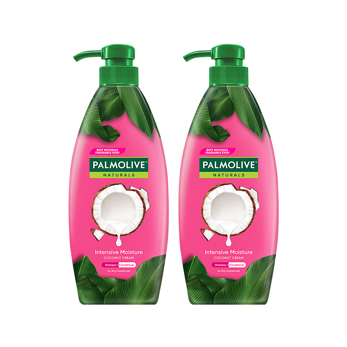 Bộ 2 Dầu gội xả 2in1 Palmolive thiên nhiên 600ml