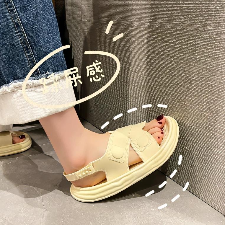 CHZK Sandal nữ thời trang 2023 mới nhất, sandal đế xuồng siêu êm, siêu nhẹ