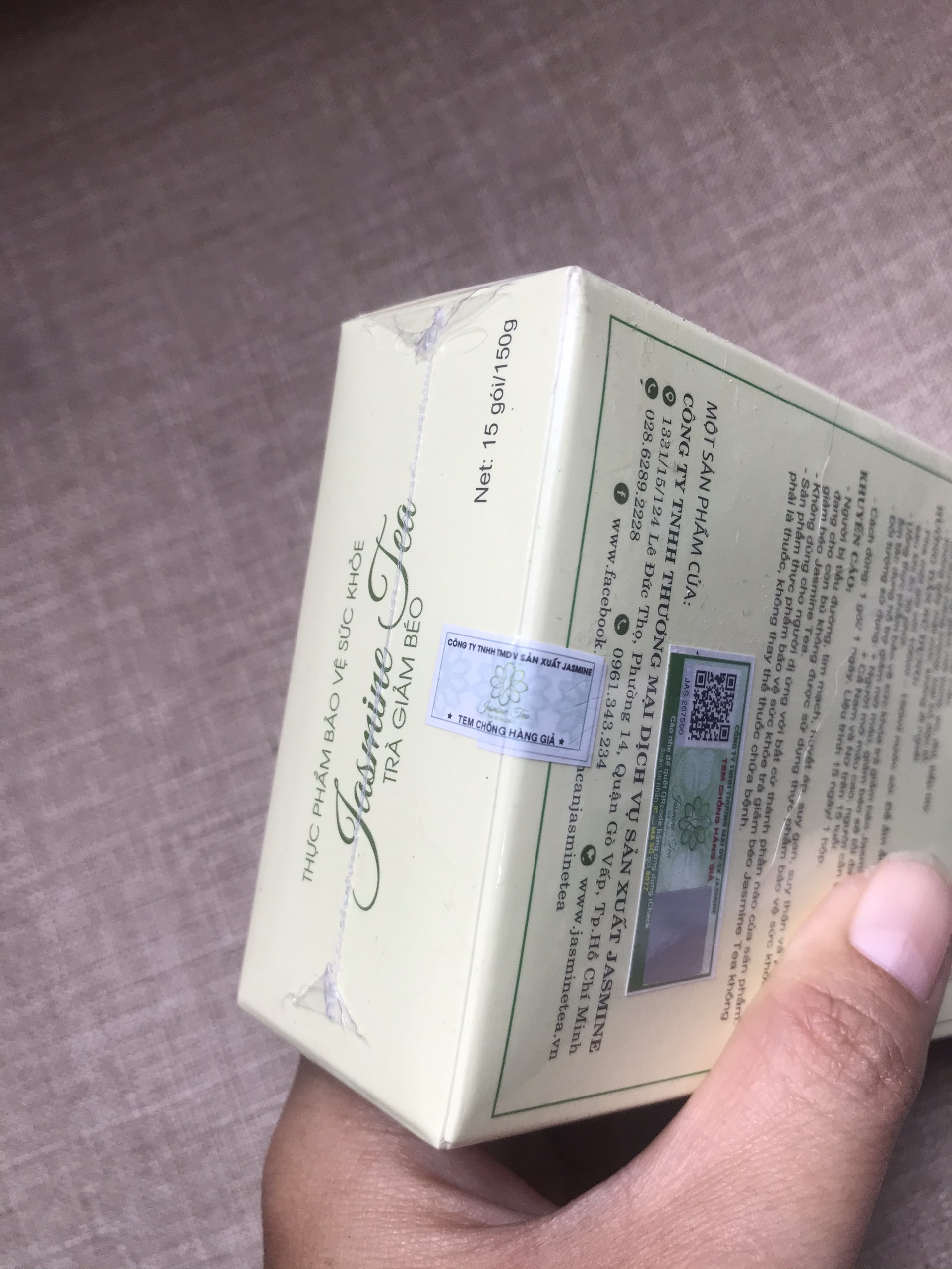 Trà Hỗ Giảm Béo Jasmine Tea , Tặng kèm thước dây đo vòng eo