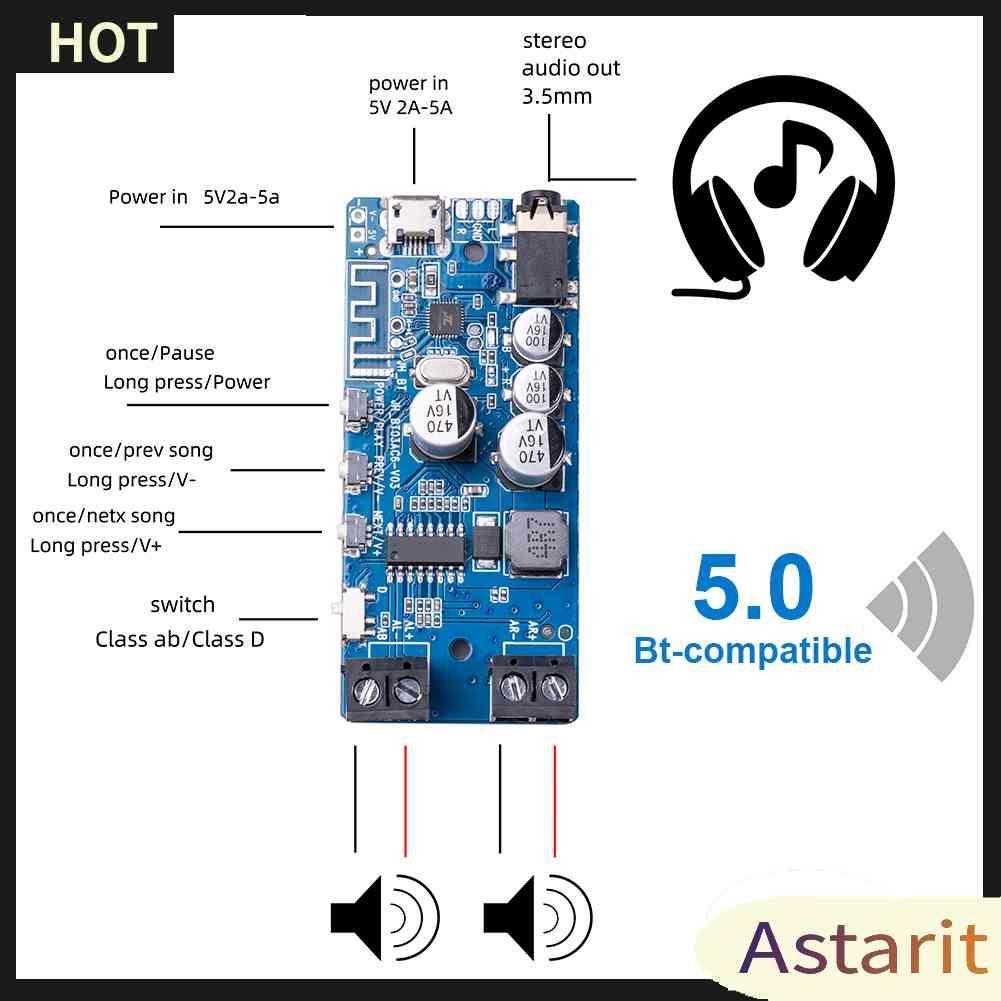 Bộ Khuếch Đại Âm Thanh Bluetooth 5.0 2x5W