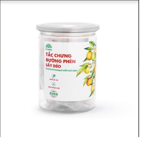 Tắc chưng đường phèn sấy dẻo Tư Bông- Hũ 150g