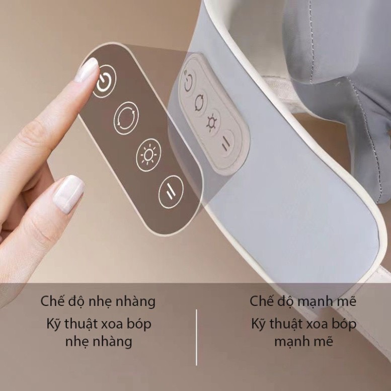 Máy Massage Cổ Vai Gáy RL-20, Con Lăn Silicon Không Gây Đau - Đai Massage Đa Năng Mô Phỏng Kỹ Thuật Massage Số 8