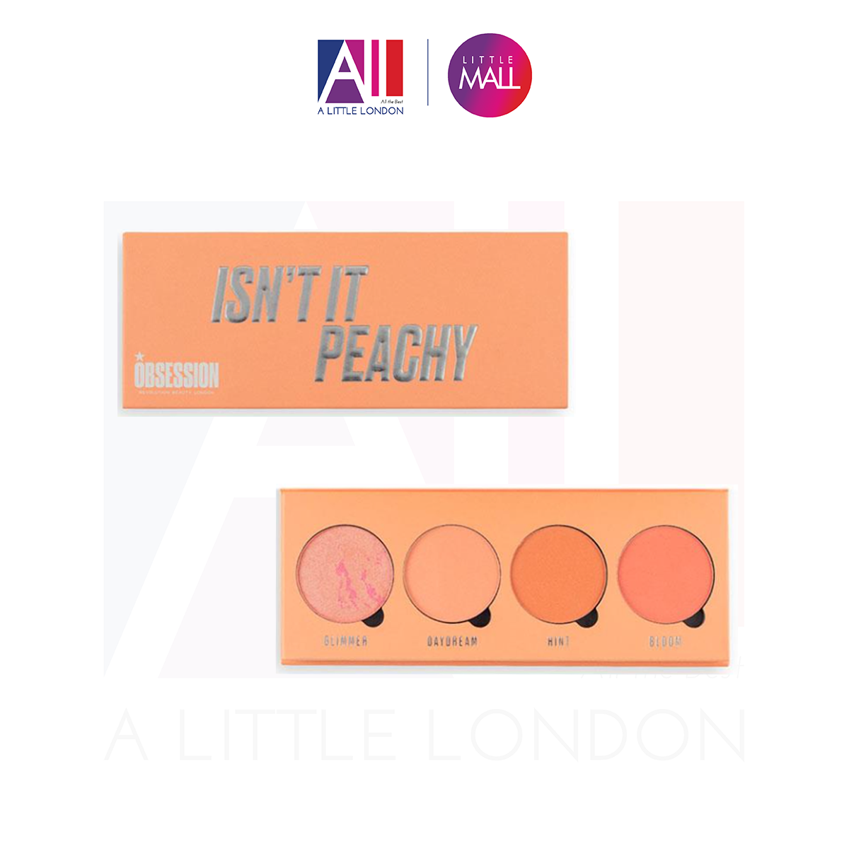 Bảng phấn má Revolution Blush Palette Makeup Obsession Isn't It Peachy (Bill Anh)