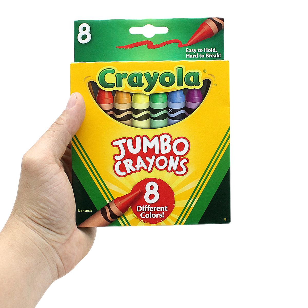 Hộp 8 Bút Sáp Màu Crayon Dạng Thỏi Lớn - Crayola 520389