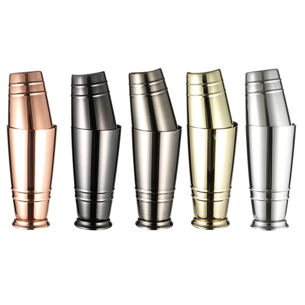 Cocktail  Two-Piece Pro Boston Shaker Martini Drink Shaker Silvery