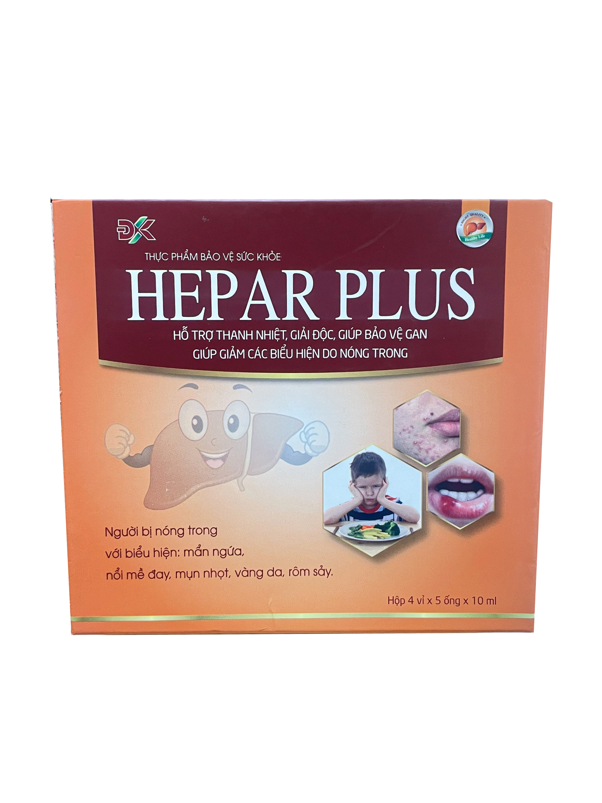 Ống Uống Giải Độc Gan Tăng Cường Chức Năng Gan Hepar Plus