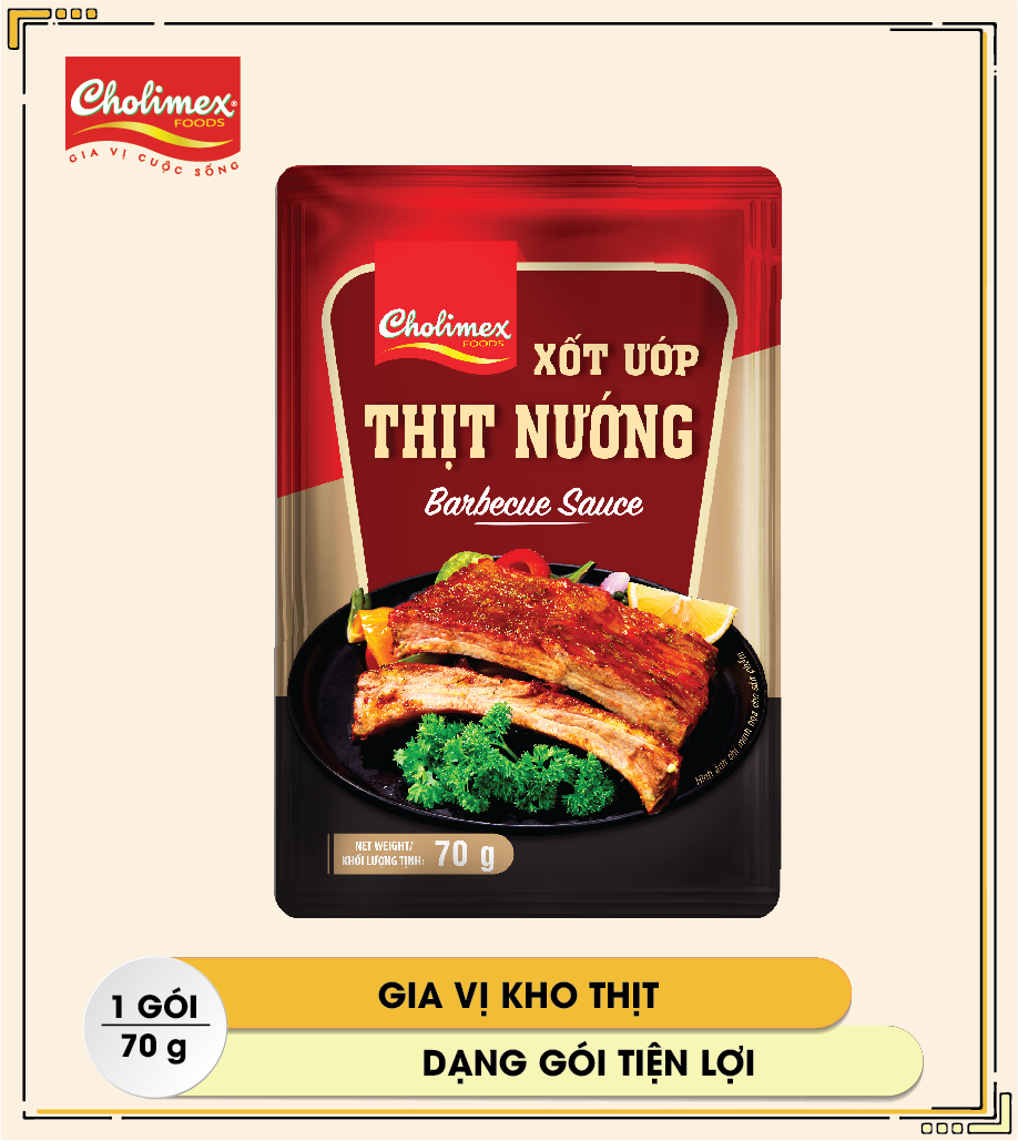 Xốt ướp thịt nướng Cholimex - gói 70g