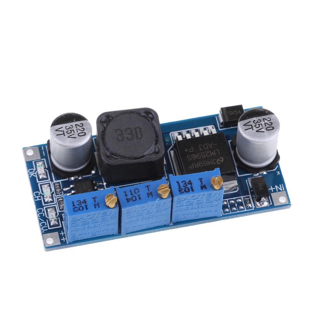 2Pieces Premium DC-DC Step Down Power Supply Adjustable Charging CC-CV Module Regulator with LED