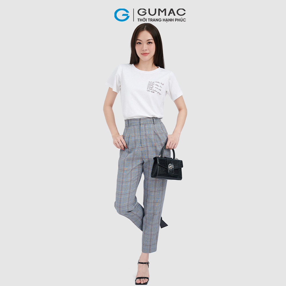 Quần Baggy GUMAC QC10069 họa tiết Caro