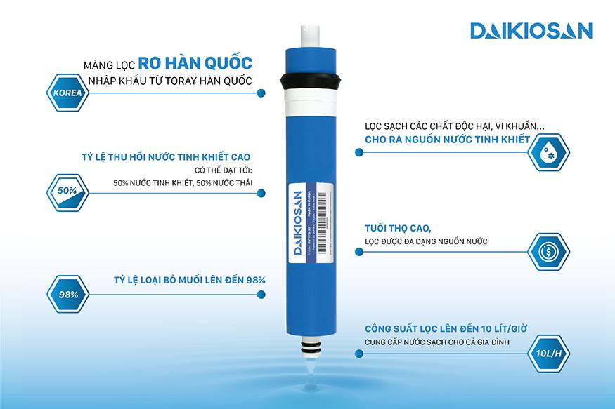 Máy lọc nước RO Daikiosan DSW-32009H3 - 9 cấp lọc