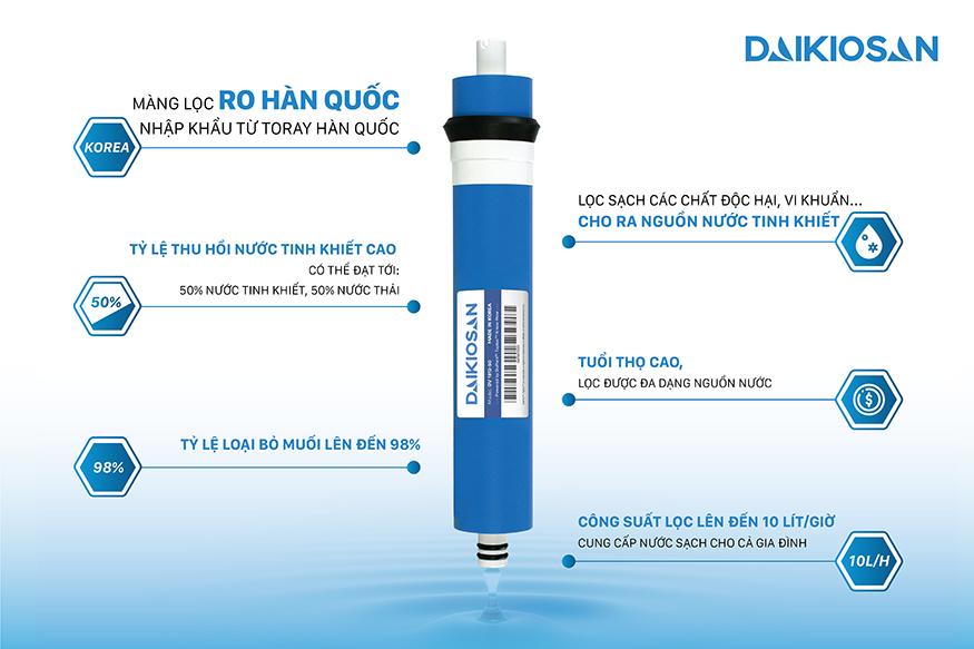 Máy lọc nước RO Daikiosan DSW-32009H3 - 9 cấp lọc (miễn phí lắp đặt)