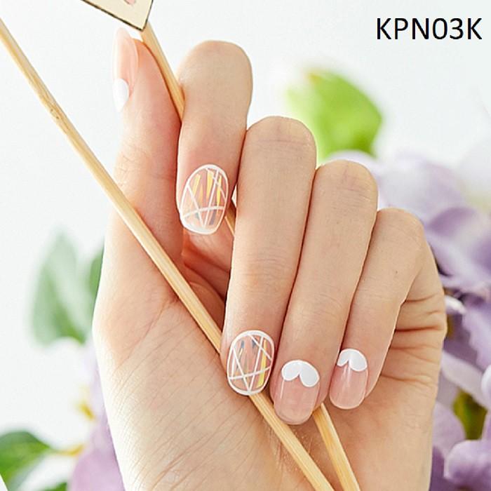 Bộ 30 Móng Tay Gel Tự Dán Press &amp; Go Kiss New York Nail Box - Shining Heart (KPN03K)