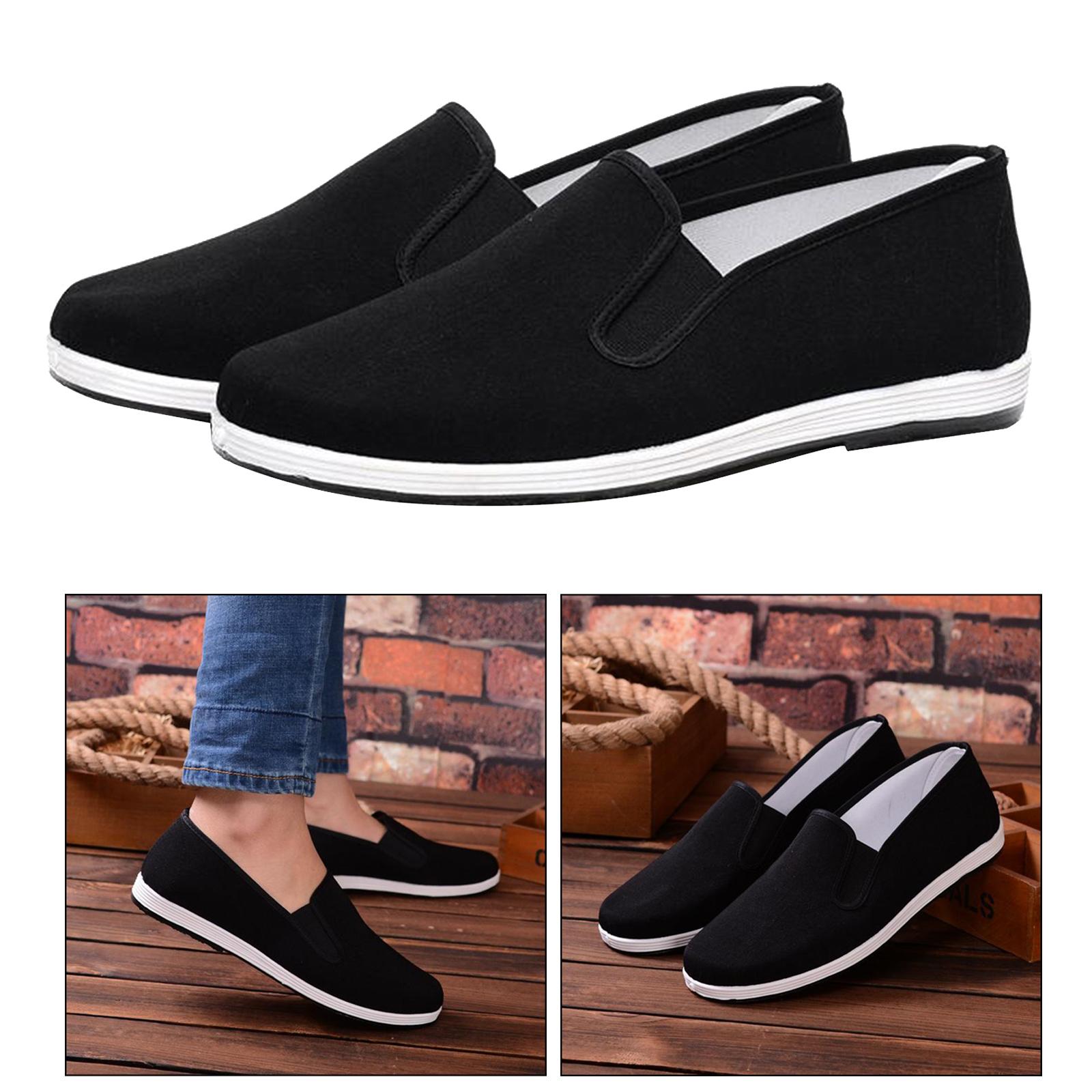 Chinese Traditional Kung Fu Martial Arts Tai chi Slipper Shoes Black 39
