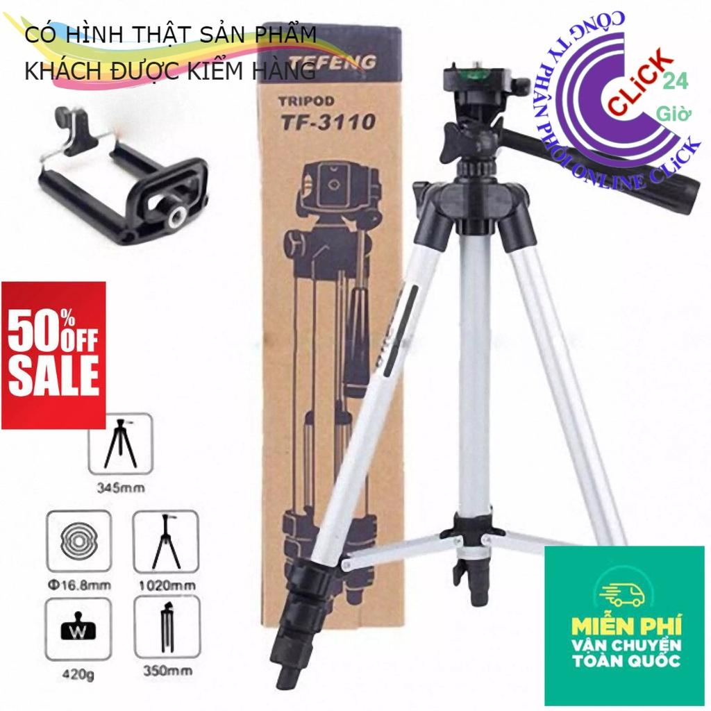 Gậy 3 Chân Tripod TF-3110 - Giá Đỡ Quay Phim Chụp Ảnh Chất Liệu Hợp Kim, Nhẹ, Chắc Chắn, Có Sức Chịu Tải Tốt