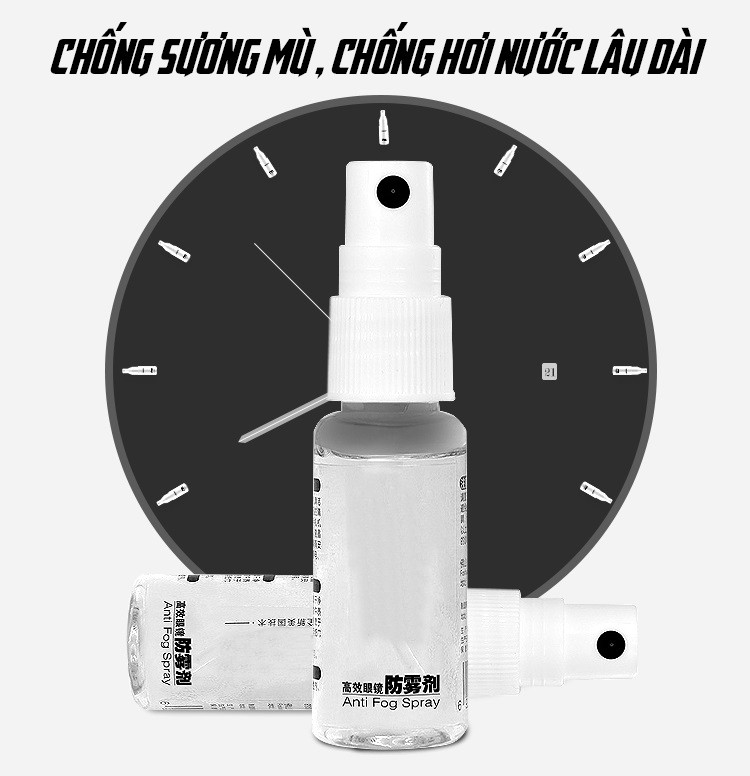 Dung Dịch Xịt Chống Hơi Nước Đọng Trên Mắt Kính 20ml