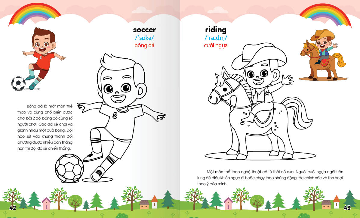 Sách - Colouring 365 ngày Tô màu - KHÁM PHÁ THẾ GIỚI PHÁT TRIỂN TRÍ TUỆ - Gia đình, Nghề nghiệp, Thể thao.