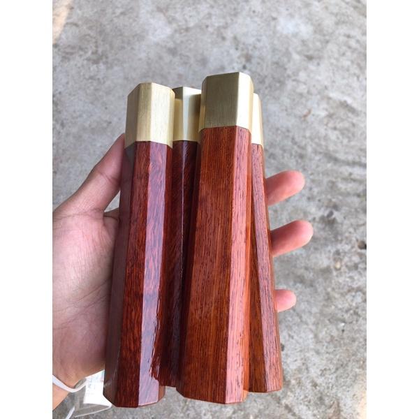 Chuôi bát giác gỗ hương khâu đồng