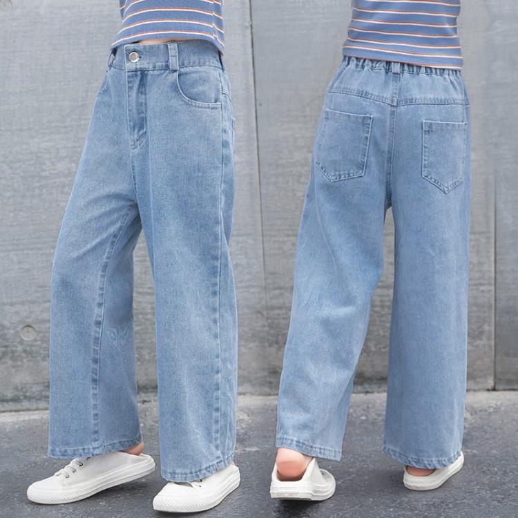 Quần bò, quần Jean bé gái lớn size nhỏ 150-160cm phong cách Hàn Quốc, mẫu mới nhất