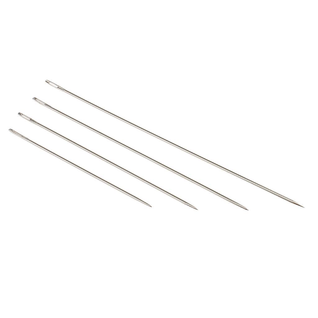 4 Assorted Sizes Hand Sewing Needles For Easy Threading Darning Binding Bank Voucher