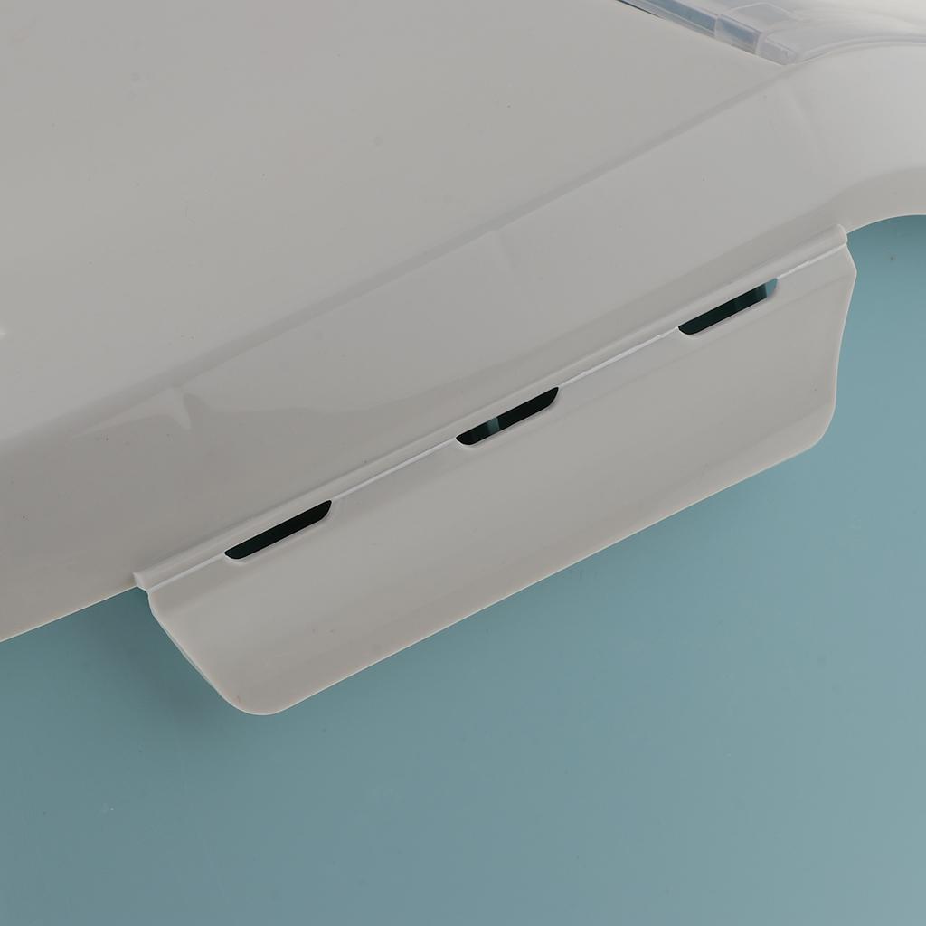 2 Pcs Kitchen Rice Grain Snack Container Case Storage Box Blue and Gray