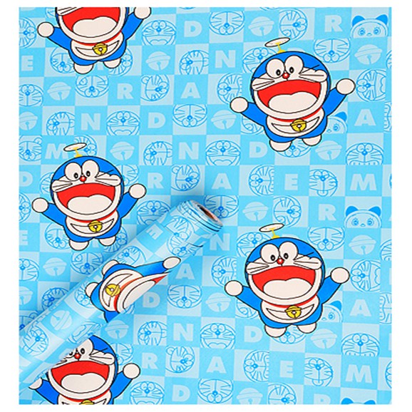 Combo 10 mét giấy dán tường, decal dán tường trang trí nhà cửa ĐÔ RÊ MON CHỮ SỐ khổ 45cm