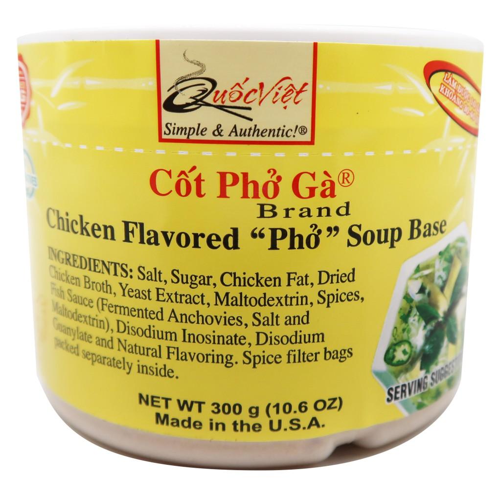 GIA VỊ NẤU Phở Gà Cốt Quốc Việt 300G - Gia vị hoàn chỉnh nhập khẩu