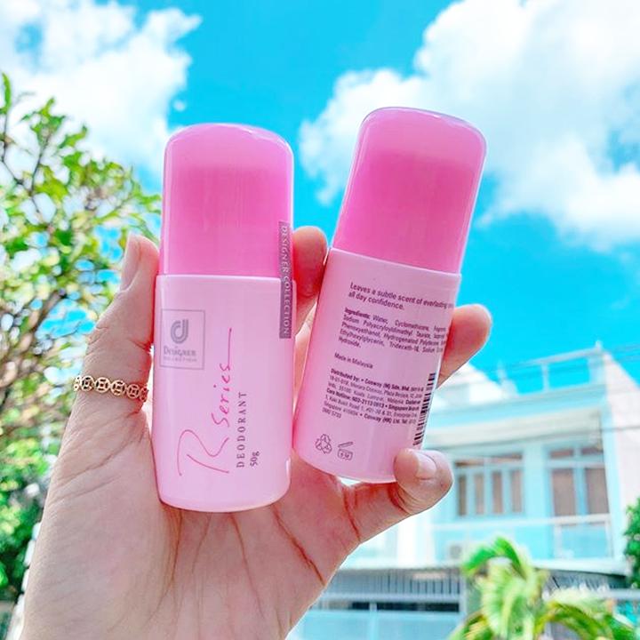 Lăn nách khử mùi hương hoa hồng Designer Rseries Thái Lan 50g