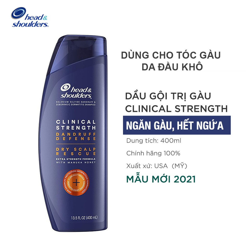 Dầu gội đầu Head & Shoulders Clinical Strength USA 400ml/chai (Head Mỹ)