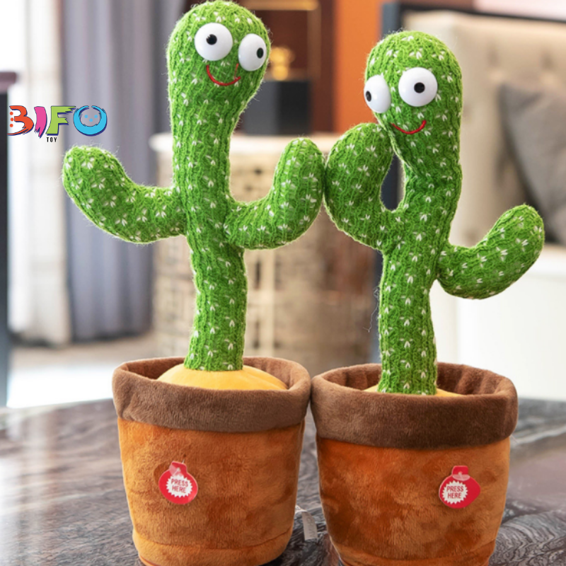 Đồ chơi nhồi bông xương rồng nhảy múa uốn lượn Dancing Cactus phát ra âm thanh vui nhộn biết nhại tiếng