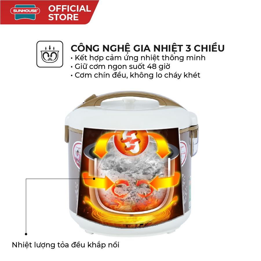 [Hàng Chính Hãng] Nồi Cơm Điện Sunhouse SHD8616 1.8L