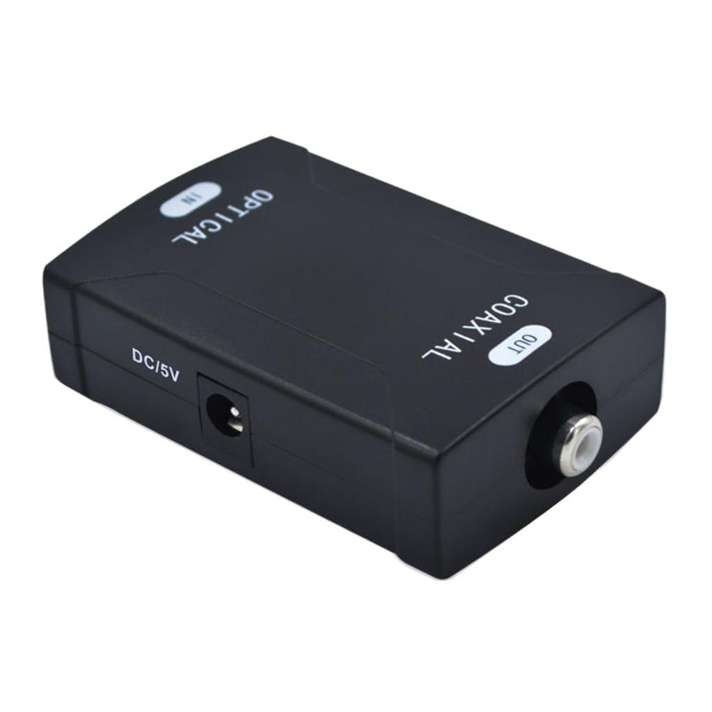 Coaxial RCA SPDIF to Optical Digital Audio Converter-Adaptor 24bit