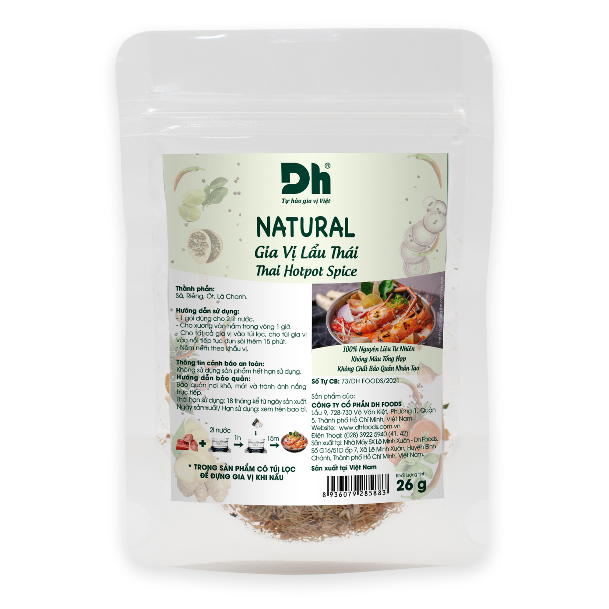 Combo 3 Natural Gia vị Lẩu Thái Dh Foods