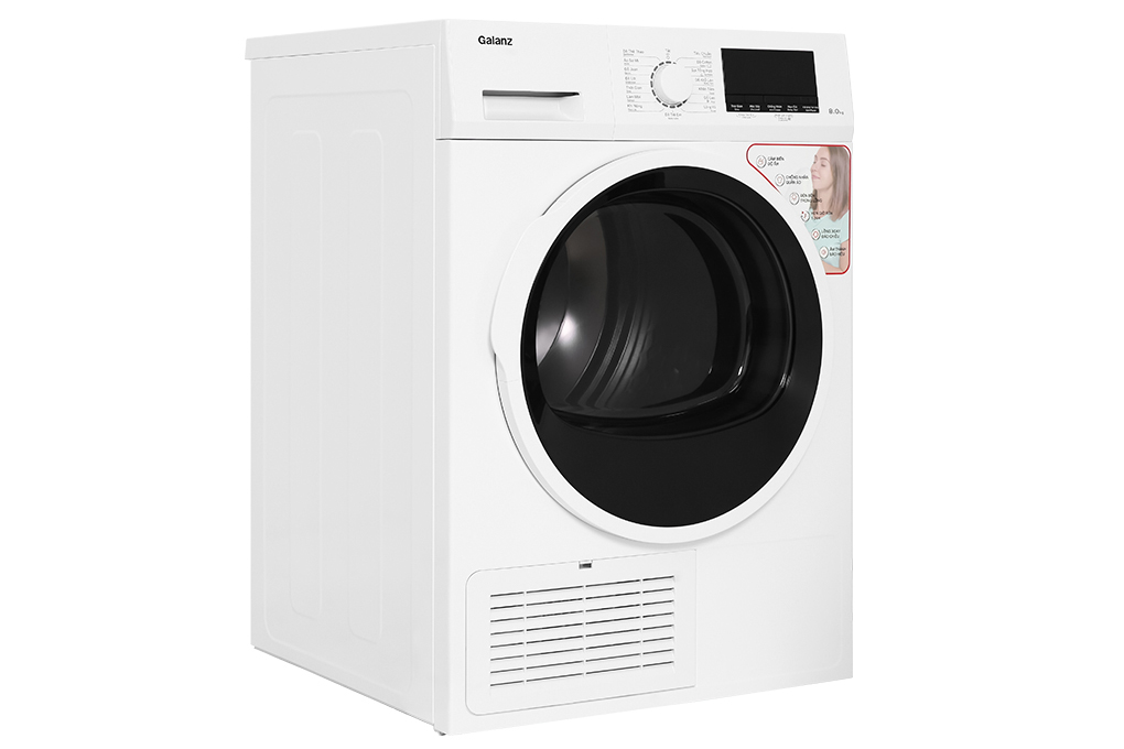 Máy sấy ngưng tụ Galanz 8 Kg DC-80S5C - Hàng chính hãng - Chỉ giao HCM