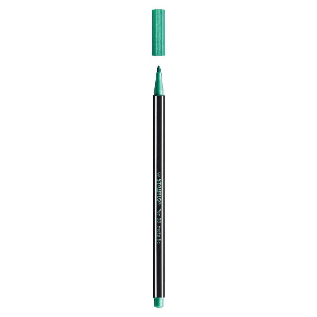 Bút lông màu nhũ STABILO Pen68 Metallic 1.4mm PNM68 - Nhũ xanh dương (841)