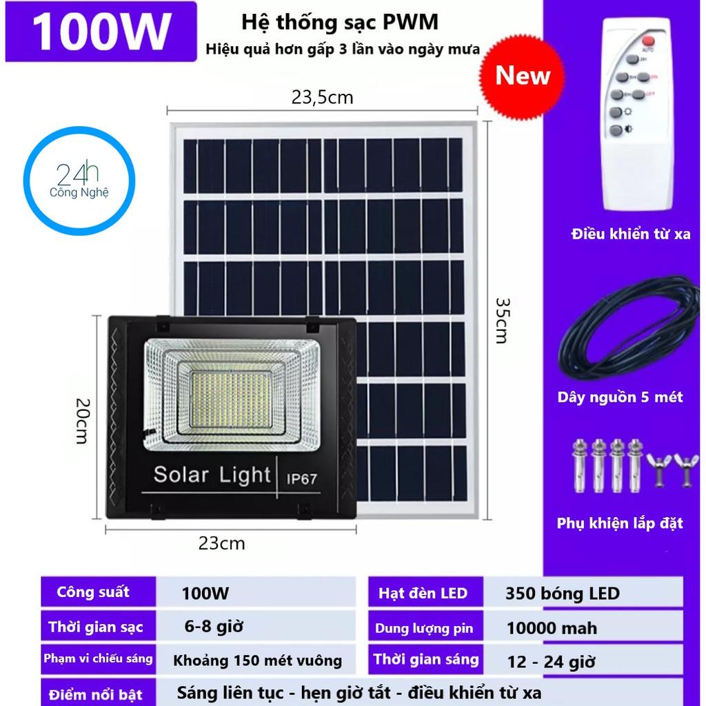 ĐÈN NĂNG LƯỢNG MẶT TRỜI 100W - 180W - 80W - 60W - 45W  SOLAR LIGHT - ĐIỀU KHIỂN TỪ XA - PIN SẠC TRỌN DỜI - D1147