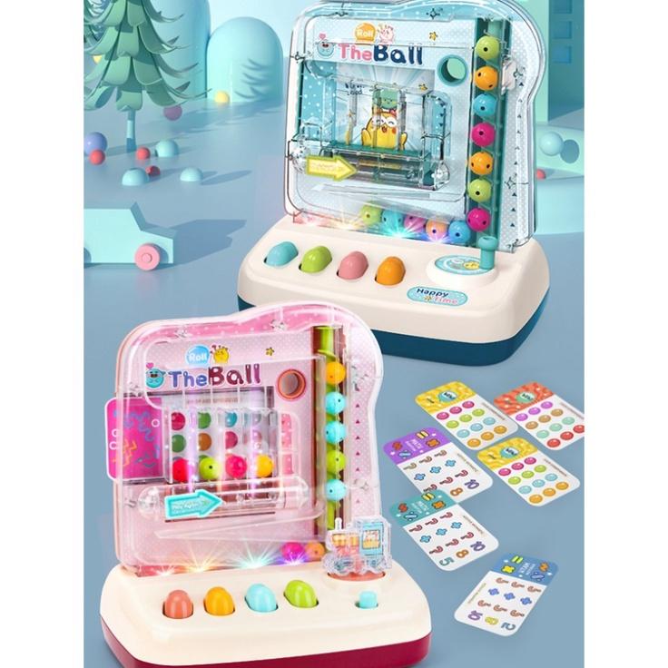 Máy Trò Chơi Bắt Bóng Lăn PINBALL Kèm Thẻ Toán Học