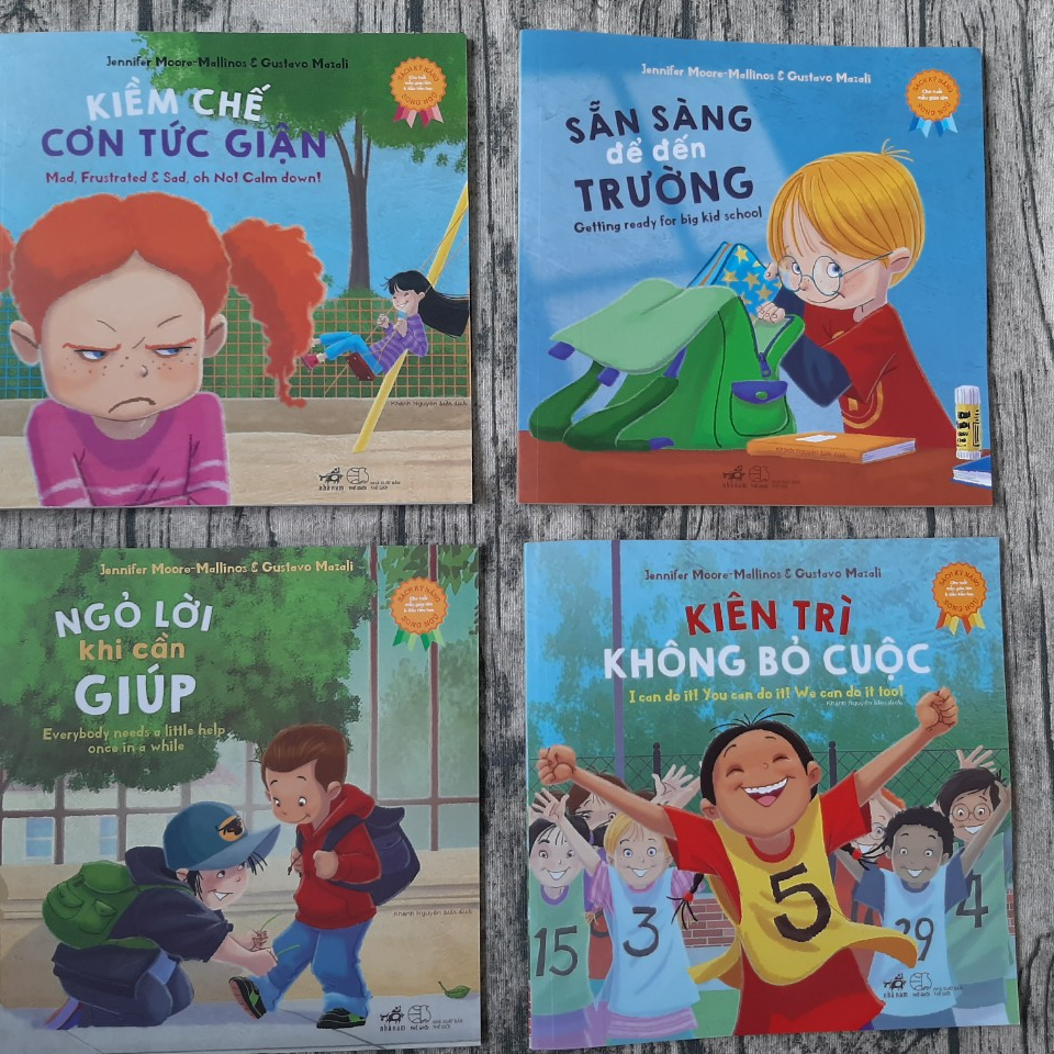 Combo 4 cuốn: sách kỹ năng cho trẻ mẫu giáo lớn