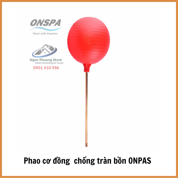 Van phao cơ đồng điều chỉnh ONPAS chống tràn bồn ren 21mm, 27mm, 34mm