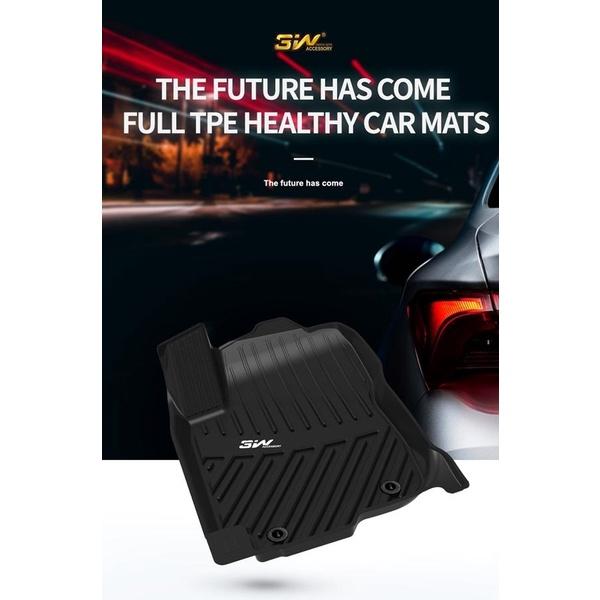 Thảm lót sàn xe ô tô TOYOTA New RAV4 2019-đến nay Nhãn hiệu Macsim 3W chất liệu nhựa TPE đúc khuôn cao cấp - màu đen
