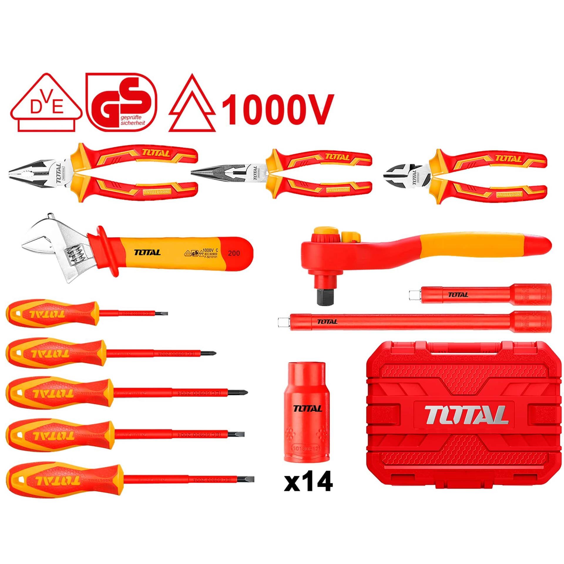 Bộ 26 công cụ  cách điện total THKITH2601